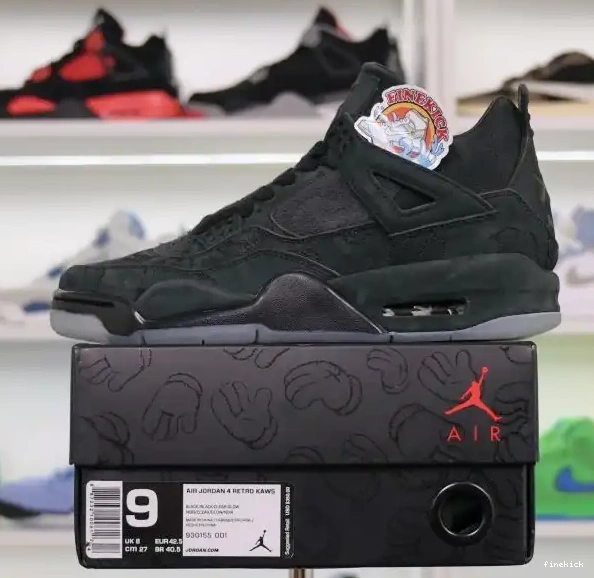 Jordan Jordan 4 Air kaws black 0705